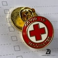 thumbnail image 2 of 12 vaccinated COVID-19 coronavirus enamel Lapel Pin - Covid19 Bage gold plated pin - brooch vaccinated memorial for bag shirt - by Adesignstore  USA, 2 of 4