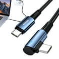 thumbnail image 5 of USB C to USB C Cable, PD 100W USB C Cable to USB C Fast Charging Cable, 5A Right Angle Fast Charge Type C to Type C Cable, USBC to USBC Fast Charging Cable, 3 3 6 6 ft, 5 of 11