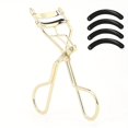 thumbnail image 1 of Portable Stainless Steel Professional Eyelash Curler Kit with 4 Replacement Rubber Strips, 1 of 7
