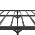 thumbnail image 5 of King Size Platform Bed Frame, Metal Bed Frame with Sturdy Slat Support, Bed Frame with Under Bed Storage, No Box Spring Needed, Noise-free Design, Easy Assembly, for Teen Adult, Black, 5 of 7