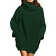 thumbnail image 3 of Suéter de otoño/invierno de moda de manga larga, suéter de cuello alto, vestido de punto de longitud media a larga para mujer, 3 of 6