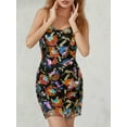 thumbnail image 4 of LMLYSoH Women Sling Dress, Sleeveless Backless Sequined Flower Club Party One-Piece Dress, 4 of 9
