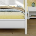 thumbnail image 6 of Haven Canopy Bed with Square Post and Wood Headboard (Full), White, 6 of 9