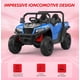 thumbnail image 3 of QinaQin Camión de volteo eléctrico infantil de 24V para 2 pasajeros, tracción 4WD, control remoto, caja basculante eléctrica, pala, luces LED y música, hasta 5 MPH, 3 of 8