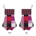 thumbnail image 4 of Dog Paw Decorative Socks 17x11.8in Top With A Strap Design For Easy Hanging For Festive Christmas Party Decorations Palevioletred Buffalo Plaid Check Tartan Scotland_2, 4 of 8