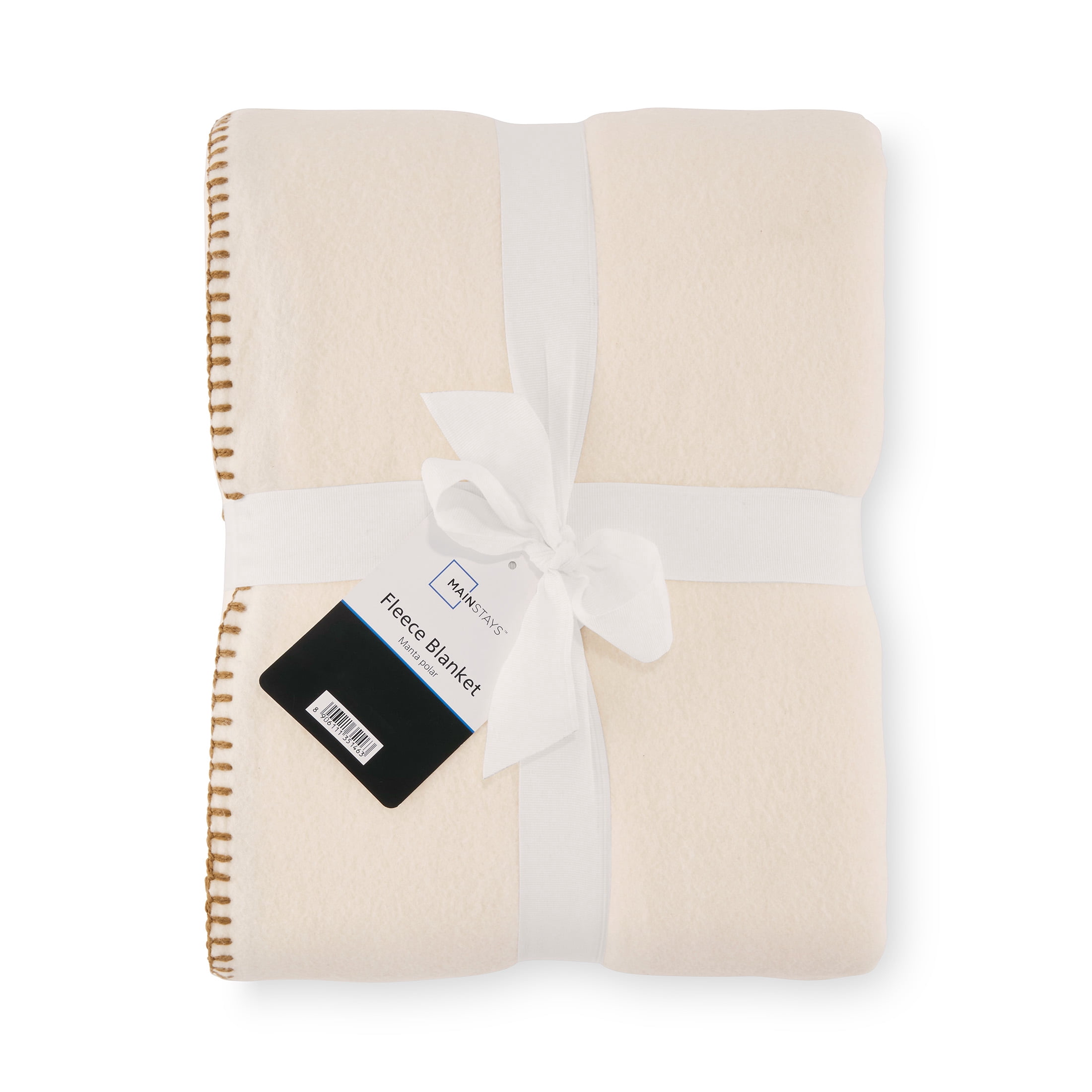 Mainstays Super Soft Vanilla Dream Fleece Bed Blanket, King