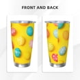 thumbnail image 3 of Fotbe Easter eggs (2) Pattern 20 oz Tumbler Stainless Steel Vacuum Insulated Coffee Ice Cup Double Wall Travel Flask Leak-proof Coffee Cup-Straw Three-piece Set, 3 of 8