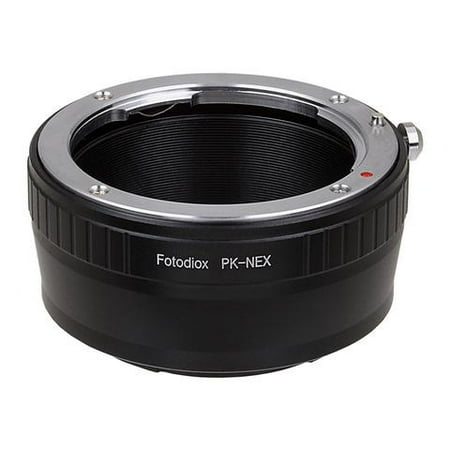 Sony Camera Lens Adapter Fotodiox Lens Mount Adapter - Pentax K Mount (PK) SLR Lens to Sony Alpha E-Mount Mirrorless Camera Body ()