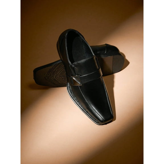 Bruno Marc Men Oxfords Fashion Square Toe Shoes Slip On Loafers Dress Shoes