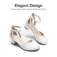 thumbnail image 6 of DREAM PAIRS Girls Dress Shoes Closed Toe High Heels Ankle Strap Toddler Little Big Kid Wedding Flower Party Pump, 6 of 6