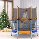 thumbnail image 2 of Costway Trampolín infantil de 122 cm con red de seguridad y marco resistente, color naranja, 2 of 2
