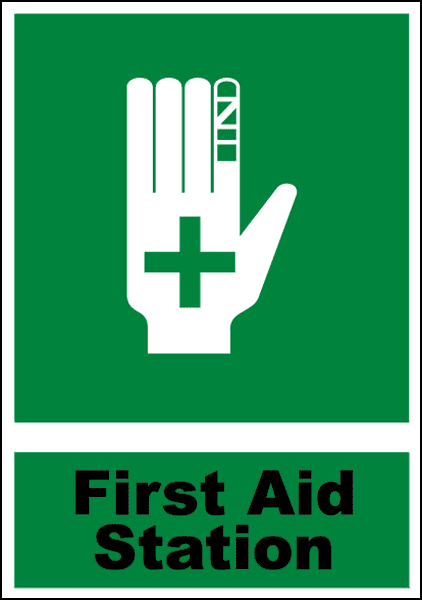12x18 6 Pack First Aid Station Sign Large Health & Safety Signs 12x18 6 Pack First Aid Station Sign Large Health & Safety Signs