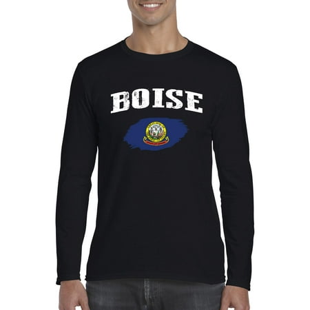 Boise Idaho Mens Long Sleeve Shirts