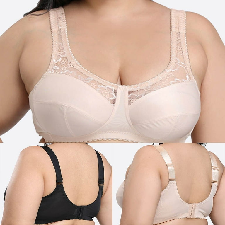 Sheer Lace Full Support Bra Minimiser Plus Size Comfort Full Cup Coverage  Ladies