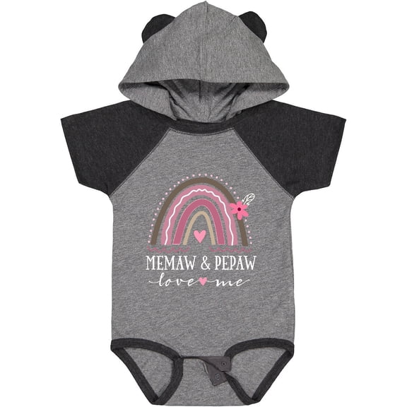 Inktastic Memaw and Pepaw Love Me Girls Baby Bodysuit