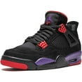 thumbnail image 4 of Air Jordan 4 Retro NRG 'Raptors - Drake Signature' Men's Basketball Shoes - Bold Black/Purple/Red Sneaker with Exclusive Design, 4 of 4