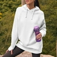 thumbnail image 4 of Ahdbta Womens Hoodies Pullover Fleece Sweatshirts Long Sleeve Hooded Sweatshirt with Thumb Holes Fall Winter Fashion Workout Pullover Tops, 4 of 8