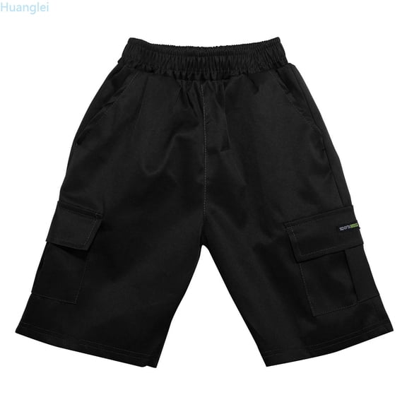 Huanglei Boys Kids Cargo Shorts Youth Boy's Casual Stretch Shorts Outdoor Cargo Bottoms Lightweight Pants