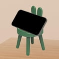 thumbnail image 4 of Esquirla Cute Phone Holder Chair Statue Creative 2 Level Adjustable Angle Phone Stand Green, 4 of 7