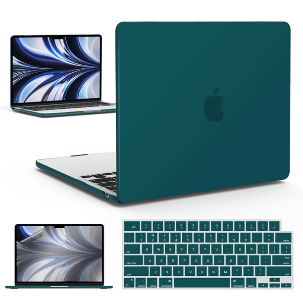 Funda rígida IBENZER para MacBook Air 13 pulgadas, 2025, color verde