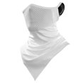 thumbnail image 3 of Ciclismo Polaina refrescante para el cuello con bucles para las orejas Protección solar Mascarilla Bufanda (Blanco) Likrtyny Para estrenar, 3 of 8