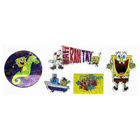- Spongebob Squarepants KAH RAH TAY Sticker Assortment (5 Stickers)