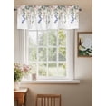 thumbnail image 2 of Rustic Floral Leaves Curtain Valances for Windows, Spring Watercolor Flowers Kitchen Valance Window Treatment, Light Filtering Block Curtains for Bathroom/Bedroom/Living Room 60'' x 18'', 2 of 9
