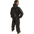 GoFit Hooded Thermal Training Sauna Suit (2PC) Black Large/XLarge