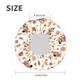 thumbnail image 4 of Kdxio Cute Gnomes In Red Truck Print Shower Cap for Women,Elastic and Reusable,Double Waterproof Layers Bathing Hat, 4 of 6