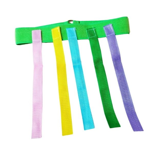 Juego de tirar de la cola, agarrar la cola, juegos de playa, juego de persecución para niños con cinturón elástico, Verde