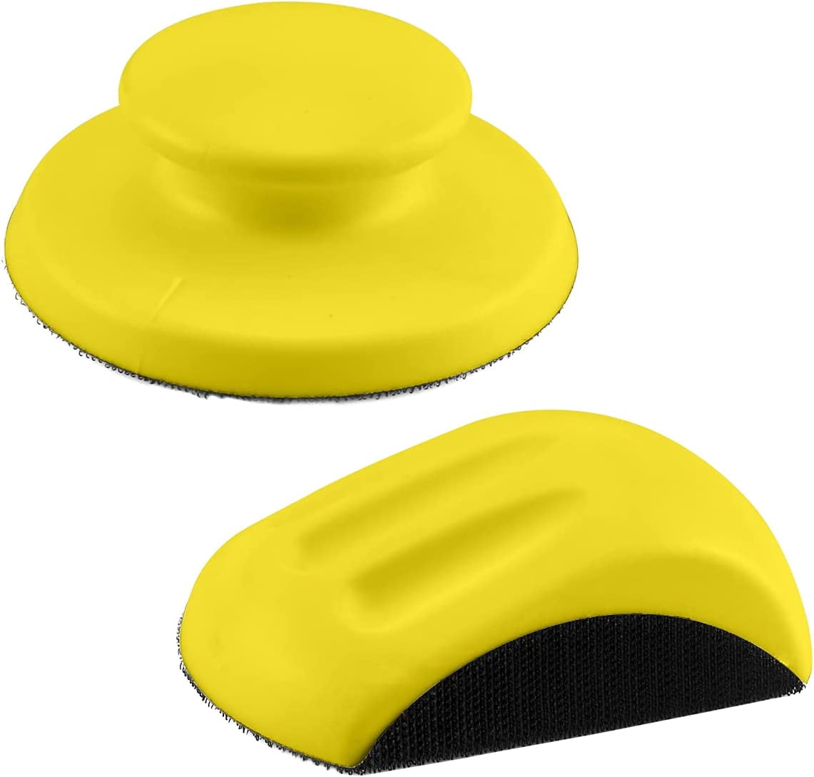 Hand Sanding Blocks 2 Pcs 5 Inch Hand Detail Sander Hook and Loop ...