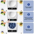 thumbnail image 3 of Food Scale, 22lb Digital Kitchen Scale Weight Grams and Ounces for Baking Cooking and Meal Prep, Stainless steel materials & LCD display, 6 Units with Tare Function(Battery not included), 3 of 8