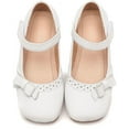 thumbnail image 2 of kkdom Girls Mary Jane Dress Shoes Ballet Flats for Girl Wedding Party School Shoes White Size 12 Little Kid, 2 of 5