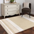 thumbnail image 5 of Vintage Cream Striped Kitchen Runner Rug 2.7x5 Washable Runners for Hallway Non Slip Farmhouse Modern Stripes Boho Linen Large Area Rug Indoor Carpet for Bathroom Laundry Entryway Bedroom Living Room, 5 of 9