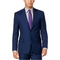 thumbnail image 2 of Shaquille O'neal Mens Textured Two Button Blazer Jacket, Blue, 44 Regular, 2 of 2