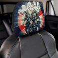 thumbnail image 4 of Poster Ghostbusters Car Headrest Cover 2 Pcs Vehicles Seat Pillow Cover Protector Accessories Decor Auto Front/Rear Seats Head Rest Cover 2 Pcs Universal Fit Most Cars Sedan SUV Van, 4 of 7