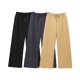 thumbnail image 2 of HH TRAF Otoño Mujer Pantalones de pierna ancha con cordón y dobladillo con abertura 2024 Pantalones casuales de cintura alta con bolsillos laterales para mujer en tres colores para mujer, 2 of 5