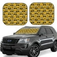 thumbnail image 2 of Picia Modern Truck 2 Piece Car Windshield Sun Shade Foldable | Foldable Sun Shield for Front Window Blocks UV Rays and Keeps Your Vehicle Cool-Large, 2 of 7