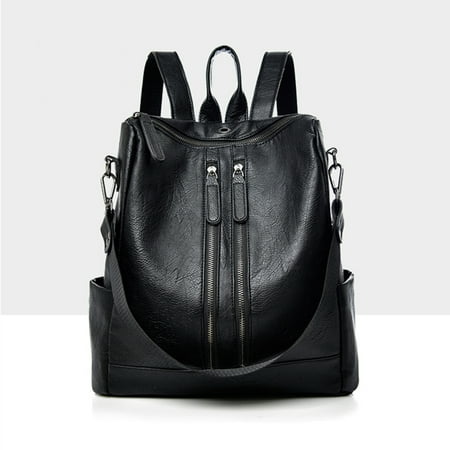 Women Girls School Leather Backpack Travel Handbag Rucksack Shoulder ...