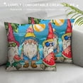 thumbnail image 3 of Chilfamy Summer Pillow Cover Farmhouse Decorative Throw Pillow Case Indoor Outdoor Cushion Cover Gnomes Popsicle Ice Cream Hello Sweet Summer Vibes Pillowcase for Couch Living Room 24x24in, 3 of 5