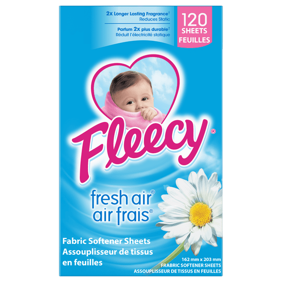 Fleecy Feuilles pour Sécheuse 120 Feuilles