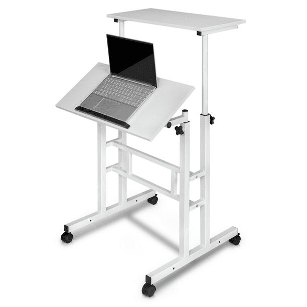 Magshion Lifting Computer Desk W/ Monitor Shelf, Adjustable Height