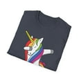 thumbnail image 5 of Unicorn Dabbing, Gildan Unisex Softstyle T-Shirt, Funny Graphic Tee, S-3XL, 5 of 6