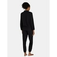 thumbnail image 4 of No Boundaries Micro Fleece Pajama Shirt and Pant set, 2-Piece, Sizes XS-XXL, 4 of 5