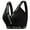 Black, variant on Everyday Bras Comfort Bras Extra Support Sports Bra Womens Athletic Work Out Womens Women Full Coverage Plus Size Letter Strap Everyday Bra Soft Breathable Sleep Black XL