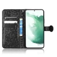 thumbnail image 6 of SaniMore Wallet Case for Samsung Galaxy A34 5G 2023, Glitter PU Leather Case Polka Dot Card Slots Cash Pocket Kickstand Removeable Wrist Strip Magnetic Clasp All-around Protective Shell, Black, 6 of 7