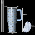thumbnail image 2 of 40oz Cute Dachshund Tumbler with Handle and Straw, Stainless Steel Insulated Cup with Lid and Straw, Travel Mug Water Bottle, Gifts for Women, 2 of 6