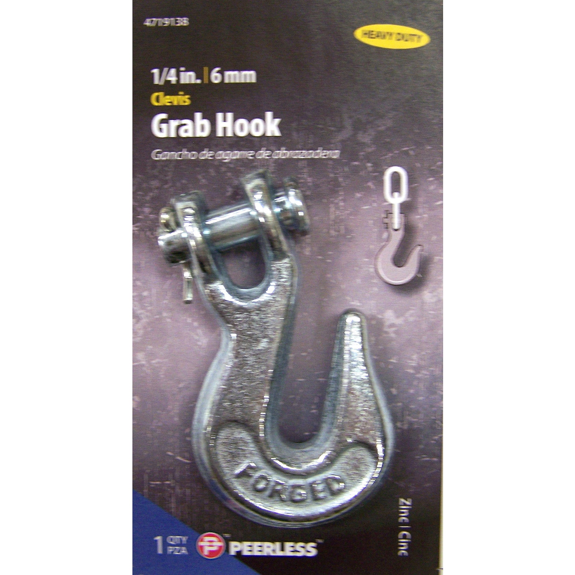 Peerless 1 4 Clevis Grab Hook Walmart Com