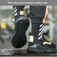 thumbnail image 3 of Safety Shoes Men's Work Shoes Men's Lightweight Breathable Steel Toe Shoes Waterproof Unisex Sneaker 5.5-9.5, 3 of 8