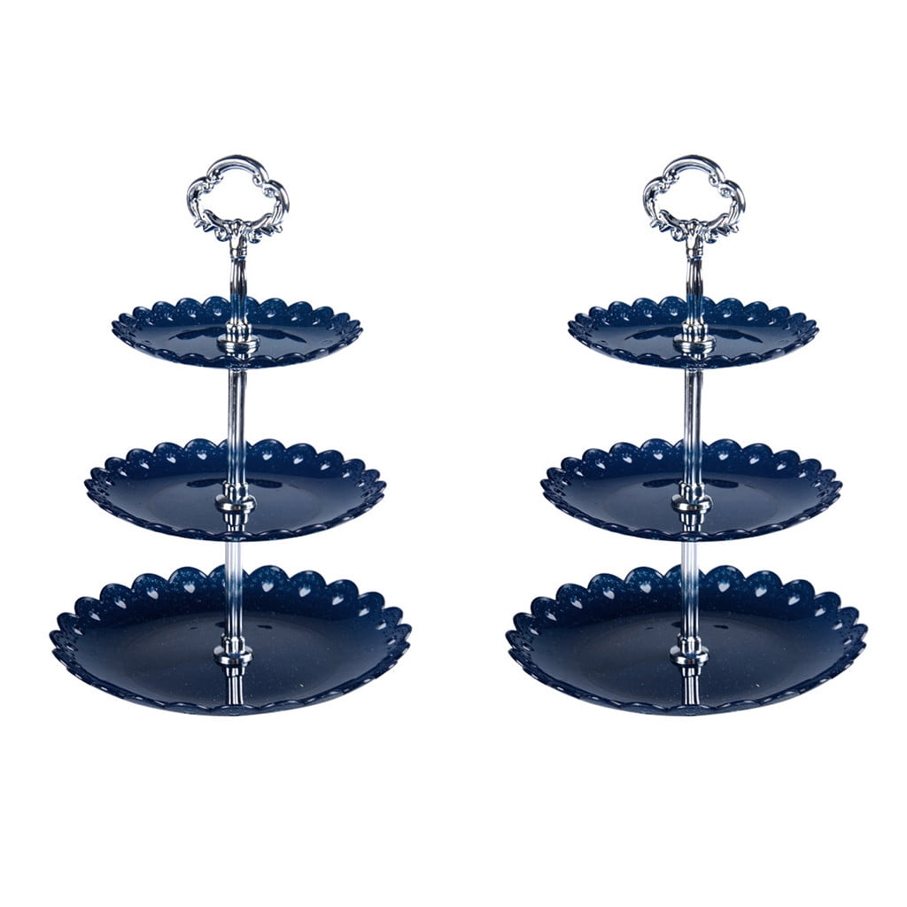 3-Tier Cupcake Stand Cake Dessert Wedding Event Party Display Tower Plate Round， 